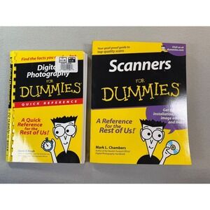 Scanners‎ For Dummies Digital Photography For Dummies Book CD-ROM Bundle Lot